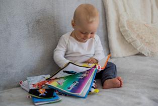 young child reading