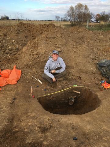 Emily Lange, Senior Historic Site Specialist with Mastodon State Historic Site