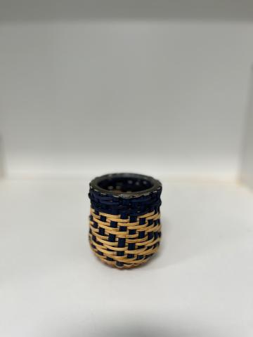 basket woven jars